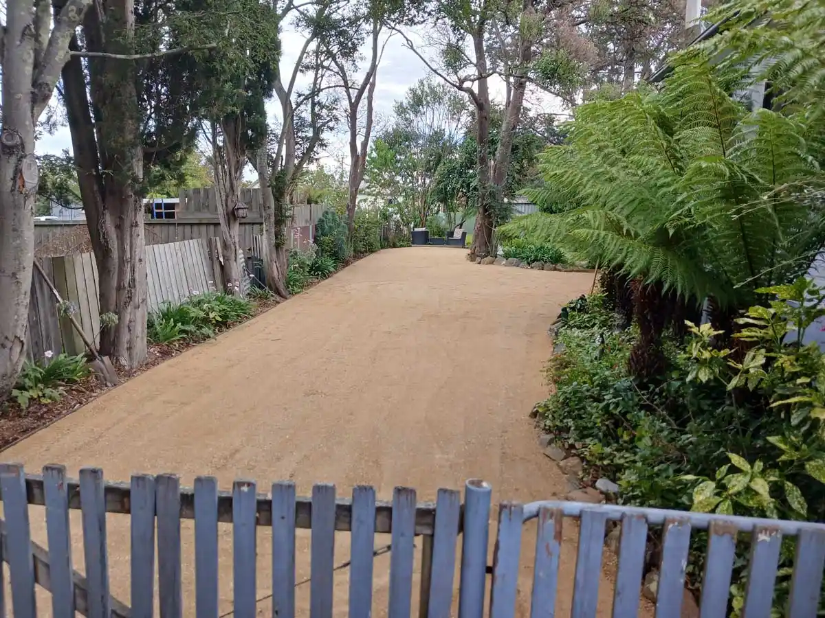 North East Tasmania tight access driveway preparation